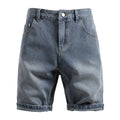 Men Summer Retro Casual Denim Shorts Slim Fit Comfortable Denim Shorts