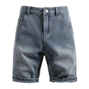 Men Summer Retro Casual Denim Shorts Slim Fit Comfortable Denim Shorts