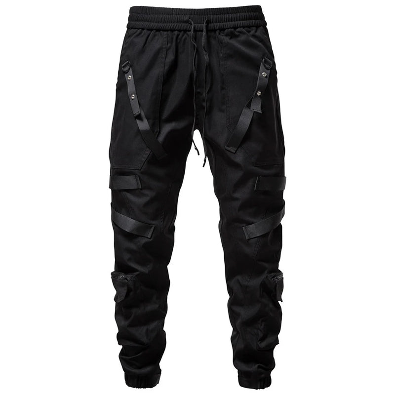 Pants Cargo Pants Joggers Men Black Hip Hop Streetwear Trousers