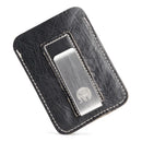 Genuine Leather Money Clip Wallet Card Holder Metal Men Slim Bills Cash Clips Clamp