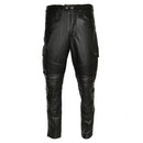 Motorcycle Leather Pants for Men Genuine Motor Biker Leather Pant Protectors Pantalones Moto