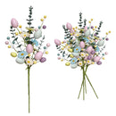 Easter Decoration Artificial Egg Tulip Flower Branch Daisy Flower DIY Bouquets for Easter Party Home Table Decors