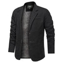 Men Jacket Elegant  Gentleman Lapel Loose Casual Slim Fit