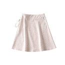 Women's American Retro Elegant Floral One-piece Skirts Female Summer Short Skirt