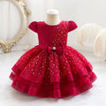 Sparkling Baby Girls Princess Dress Striped Summer Christmas Wedding 6M-4 Years