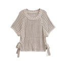 Cropped Sweaters Fall Clothes Casual Cable Knit Pullovers Top Batwing Sleeve Sweater top