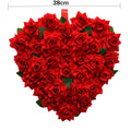 Valentines Day Wreath for Front Door Pink Roses with Bow Tie Berry Wreaths Decor