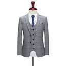 Spring plaid casual suits men's wedding dress jackets