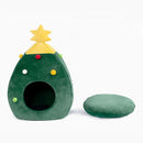 Christmas Cat/Dog Nest Warm Comfortable Plush Teddy Pet Bed Cave Bed