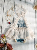 Romper Headband Infant Rose Lace Outfits Baby Girl