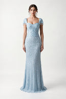 Mermaid Evening Dresses Handmade Crystal Tassel Exquisite Prom Dresses Women's Formal Evening Gowns