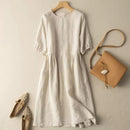 Elegant Dresses Women Summer Lantern Sleeve Casual Loose Sundress