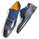 Men Handmade Suede & Leather Loafers Slip-On Comfortable Casual Shoes Design