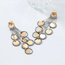 Women Jewelry Geometric Round Tassel Dangling Earrings Holiday Party Accessories Girl Gifts