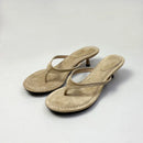 Beach Slides Shallow Ladies Heeled Sandals Women Low Heel Sandals Slides Slippers Female Flip flops Pumps