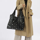 Hollow Rivet Large Capacity Tote Bag Hobos Women Handbags Luxury Soft Pu Leather Shoulder Bags