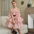 Summer children flounty cake Dress girl host piano princess dress girl birthday dress