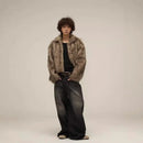 Winter Short Thick Warm Soft Faux Fur Coat Men Fluffy Jackets