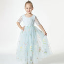 Baby Girl Princess Lace Flower Embroidery Child Wedding Party Birthday Baby Clothes