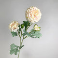 6Pcs Artificial Moisturizing 5-head Dahlia Real Touch Flowers Wedding Decor Flower Arrangement Fake Dahlia Party Home Decoration