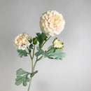 6Pcs Artificial Moisturizing 5-head Dahlia Real Touch Flowers Wedding Decor Flower Arrangement Fake Dahlia Party Home Decoration