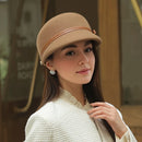 Wool duckbill hat for children autumn and winter newsboy hat retro versatile equestrian hat beanie hat