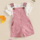 Baby Girls Bodysuits Overalls Summer Clothes Ruffle Short Sleeve Romper