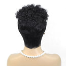 Short Pixie Cut Curly Human Hair Wigs For Women Layered Pixie Wigs With Bangs Hair Glueless Bob Wig