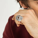 Skull Ring Fine Jewerly Autumn Ethnic Gift In 925 Sterling Silver