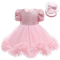 Baby Girl Birthday Dress Newborn Christening Gown Infant Kids Toddler