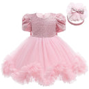 Baby Girl Birthday Dress Newborn Christening Gown Infant Kids Toddler