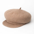 Hairy Student Hat Adult Woolen Hat Ladies Warm Cap Wool Beret Hat Women Lolita Beret Cap Plaid Baseball Hat