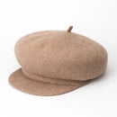Hairy Student Hat Adult Woolen Hat Ladies Warm Cap Wool Beret Hat Women Lolita Beret Cap Plaid Baseball Hat