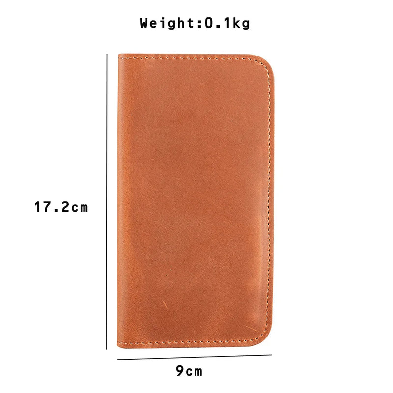 Leather Men's Card Wallet For Men and Women ID Card Pocket
