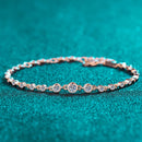 Tennis Bracelets for Women Round Lab Diamond GRA 925 Sterling Silver 18k Dainty Bracelet Gift Jewelry