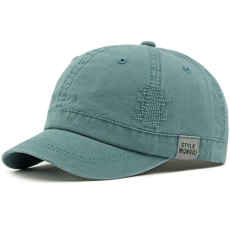 Baseball Cap 6 Panels Baseball Hat Short Brim Sun Cap Adjust Snapback Caps
