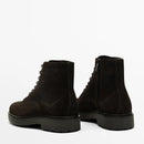 Retro Chelsea Men's Boots Genuine Leather Short Male British Casual High-Top Leather Men Shoes