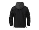 Autumn Winter Men's Bomber Jackets Men Mock Two-piece Hooded Cardigan Coats Men