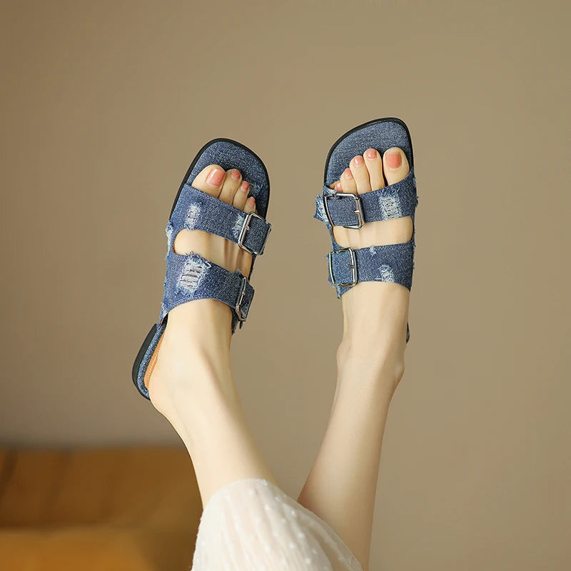 Designer Slippers Ladies Flat With Heels Casual Slippers Women's Summer Slippers