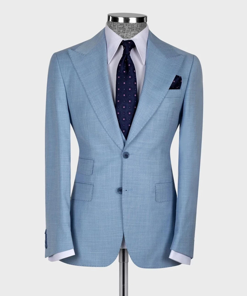 Male Blazer Costume Homme Mens Suits Blazer Sets Terno Masculino Slim Fit Business Elegant Dress Wedding Groom Prom Dress 3 Pcs