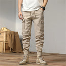 Cargo Pants Men Joggers Military Pencil Pants Multiple Pockets Trousers Male Elastic Waist Cotton Pants