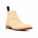 Handmade Casual Men Shoes Leather Dress Ankle Boots Pointed Chelsea Boots