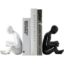 Nordic Creative Reading Statues Desktop Decor Art Bookends Ceramic Book Holder Study Office Home Decoration Book Stand
