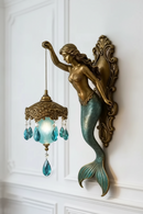 Wall Lamp Retro Base Design Night Light Statue Wall Lamp Ocean Themed Artwork