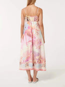 Vacation Beach Style Printed Maxi Dress for Women Dresses