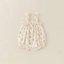Summer Floral Baby Girl's Bodysuit Newborn Triangle Crawling Suit