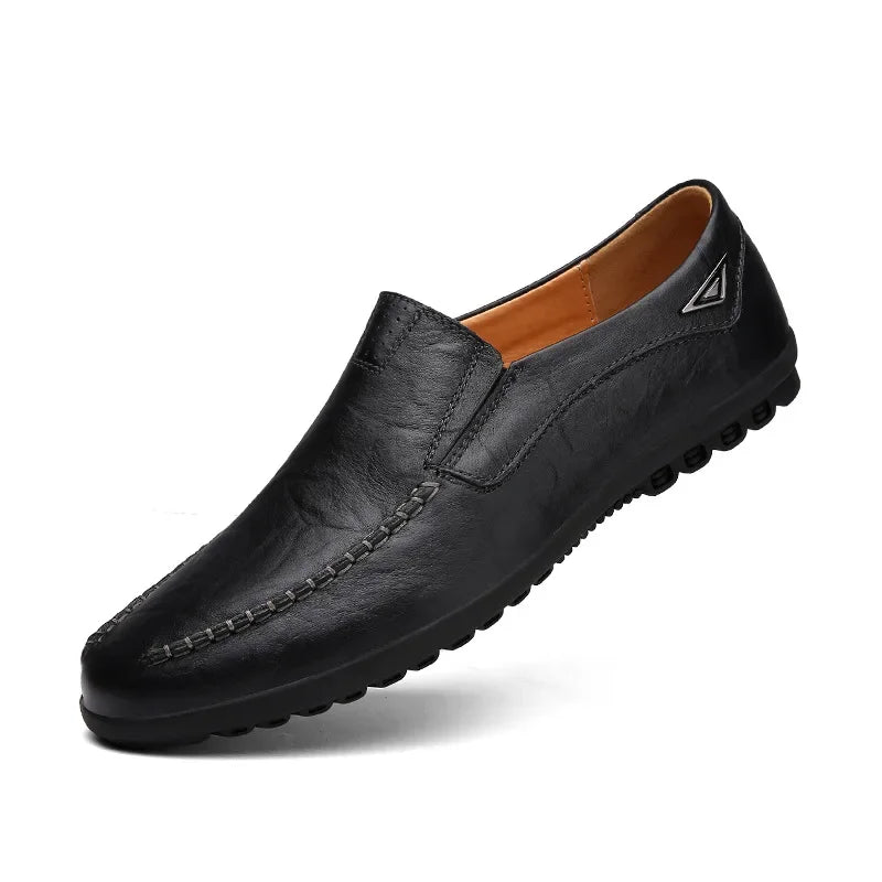 Classic Men's Leather Casual Shoes Breathable Loafers Men Cross-border Shoes Men Comfortable Slip-ons