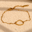 Bead Chain Stainless Steel Women Bracelet Simple Jewelry