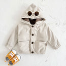 Winter Baby Girls Clothes Thick Fleece Hoodie Infant Boys Baby Fruit Embroidery Tops