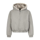 Retro Spliced Hooded Padded Jacket Mens Winter Warm Long Sleeve Thick Quilted Jacket Men